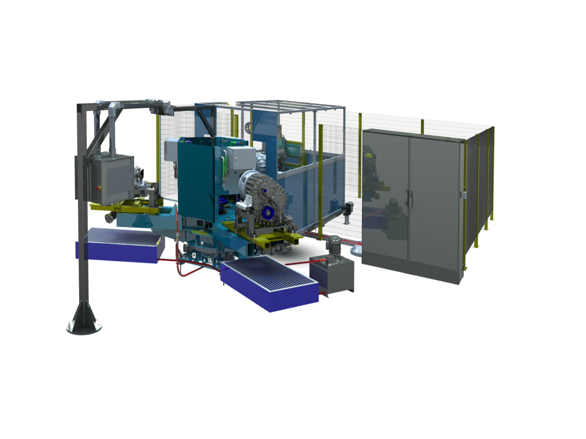 Automated end-of-line test bench
